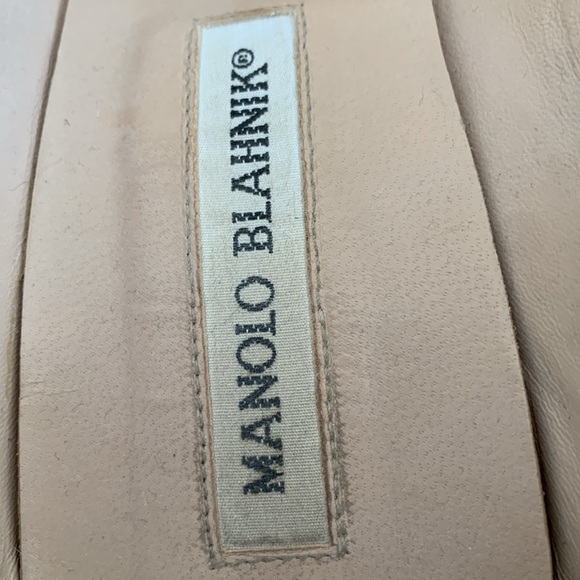 Manolo Blahnik black suede open toe pumps - Picture 15 of 17